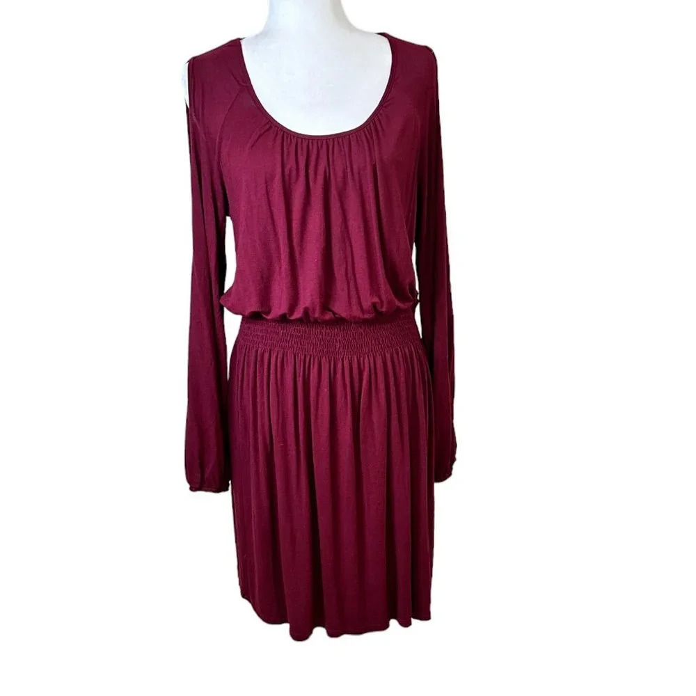 NORDSTROM Bobeau Cold Shoulder Knit Dress - Large